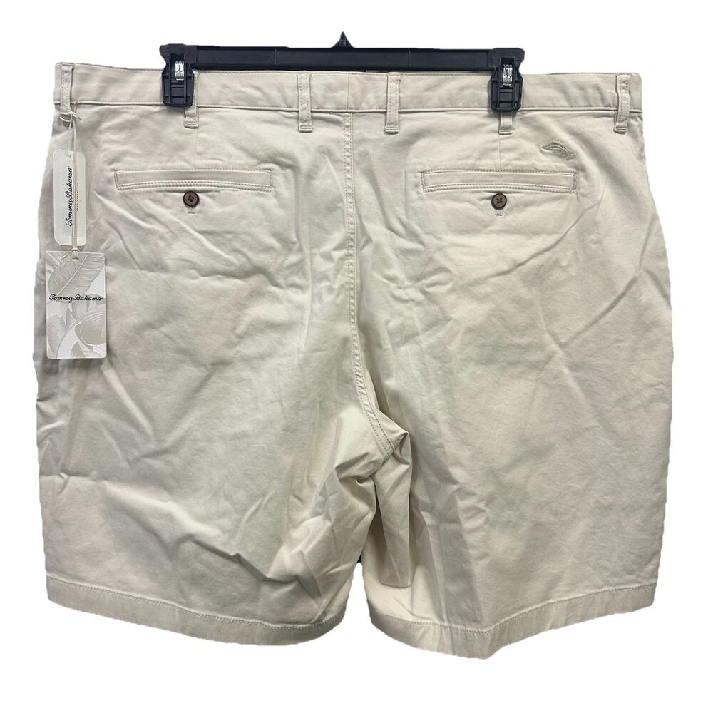 Tommy Bahama Mens Big & Tall 44RG Bleached Sand Stretch 10” Boracay Chino Shorts - Picture 2 of 8